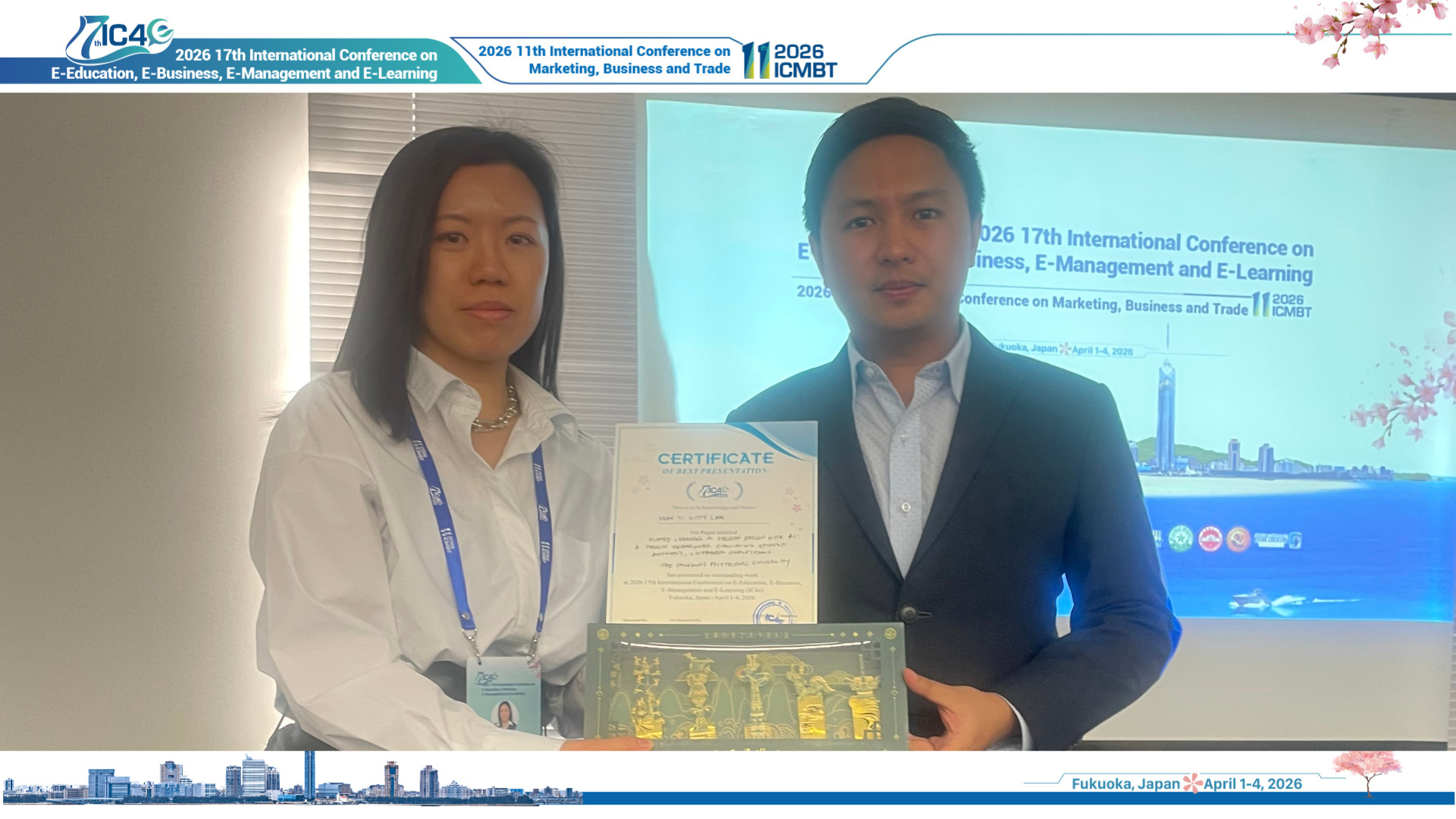 Best Presentation Award Winner - Onsite Session 4
